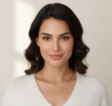 Cargar imagen en el visor de la galería, Collar Triple Perlitas de Agua Dulce