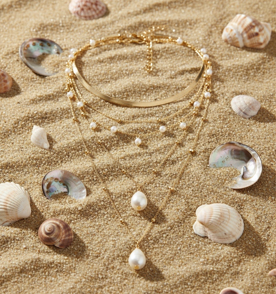 Collar Triple Paraiso de Perlas