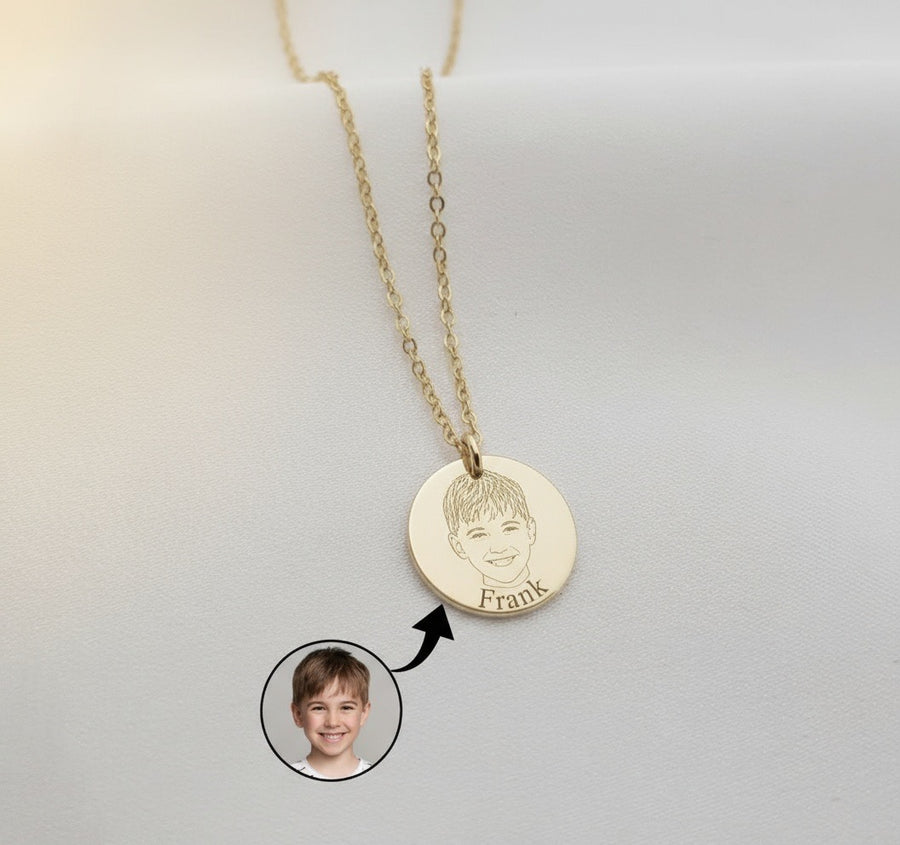 Collar Moneda Personalizable Foto