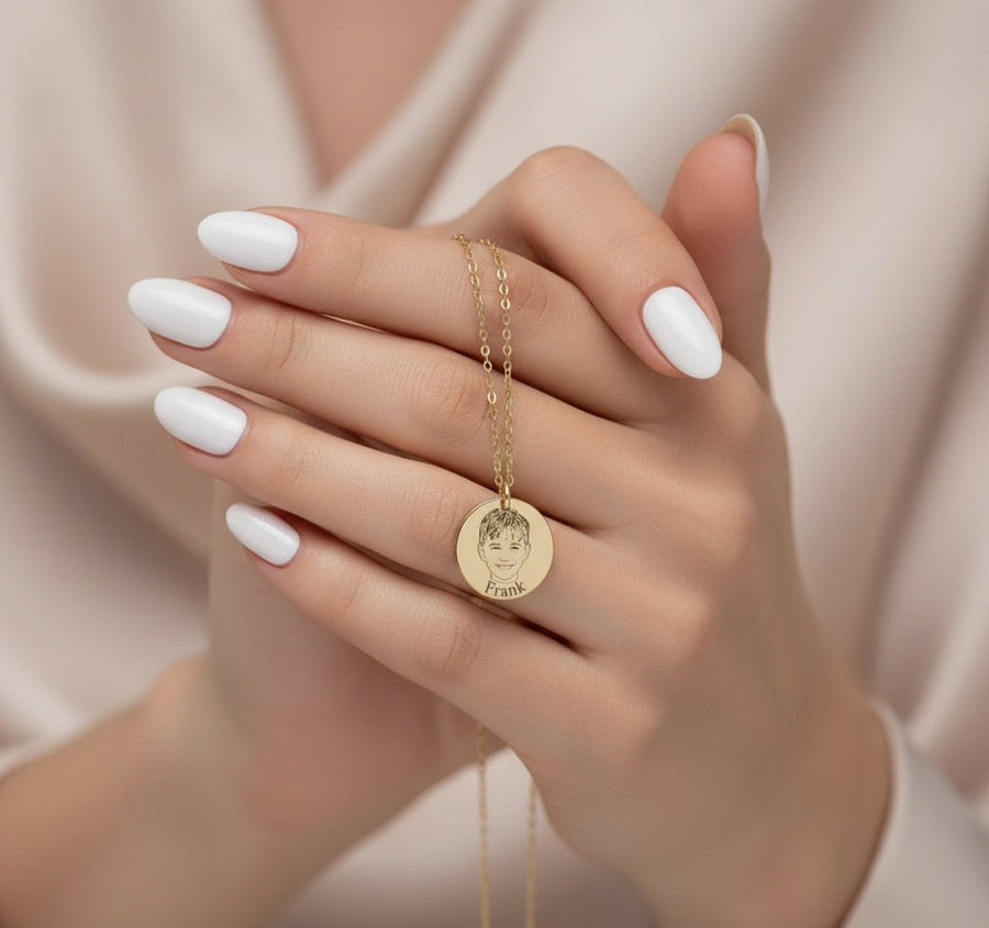 Collar Moneda Personalizable Foto
