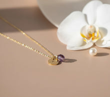 Cargar imagen en el visor de la galería, Collar Monedita con Cuarzo