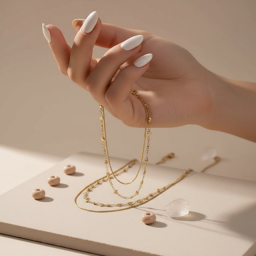 Collar Doble Amor de Acero