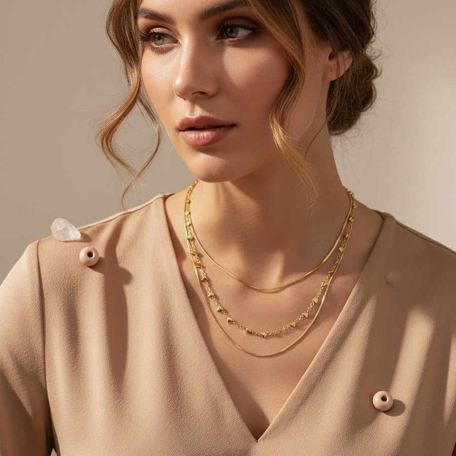 Collar Doble Amor de Acero