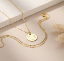 Cargar imagen en el visor de la galería, Collar Monedita Personalizable Orejas de Perrito