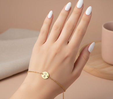 Pulsera Inicial con Corazón