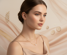 Cargar imagen en el visor de la galería, Collar Doble Perlita