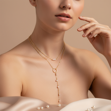 Cargar imagen en el visor de la galería, Collar Doble Amaranta