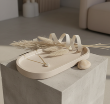 Cargar imagen en el visor de la galería, Collar Corazón Cerámico Blanco