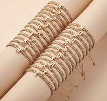 Cargar imagen en el visor de la galería, Pulsera Inicial Nude
