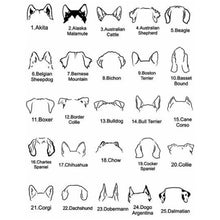 Cargar imagen en el visor de la galería, Collar Monedita Personalizable Orejas de Perrito