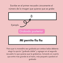 Cargar imagen en el visor de la galería, Collar Monedita Personalizable Orejas de Perrito