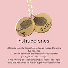 Cargar imagen en el visor de la galería, Collar Huellas Digitales