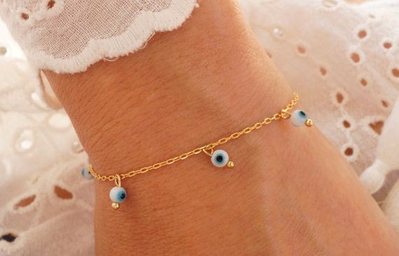 Pulsera Ojitos Colgantes
